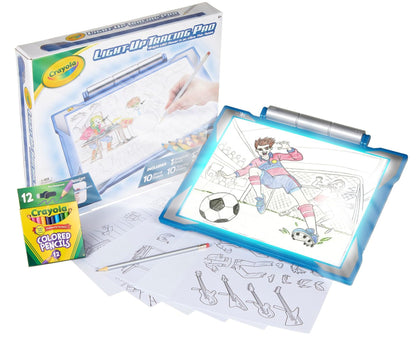 Crayola Light Up Tracing Pad - Blue, Drawing Projector for Kids, Kids Toys, Tracing Light Box, Gift for Boys and Girls, Ages 6+.
