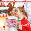 Christmas Advent Calendar 2023, 12Pcs Princess DIY Necklace Making Kit and 12Pcs Princess Rings, 24 Days Countdown Calendar Christmas Gift for Girls