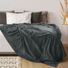 Utopia Bedding Fleece Blanket Queen Size Grey 300GSM Luxury Bed Blanket Anti-Static Fuzzy Soft Blanket Microfiber (90x90 Inches)