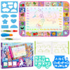 KKONES Water Doodle Mat - Kids Water Drawing Mat, Toddlers Doodle Board Educational Toy - Water Painting Mat Bring Magic Pens Travel Toys Gifts for Age 2 3 4 5 6 Year Old Boys Girls