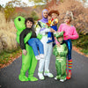 ZIZWO Inflatable Alien Costume Kids/Teens, Alien Blow Up Costume Funny Alien Halloween Inflatable Costumes for Kids Boys (Alien-Teens)