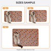 Luciphia 1 Pack 3 Blankets Super Soft Fluffy Premium Fleece Pet Blanket Flannel Throw for Dog Puppy Cat Paw Brown/Pink/White Small(23x16 inch)