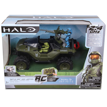 NKOK Halo Infinite RC: Battle Hog UNSC Warthog -W/Master Chief & Spartan, 2.4 GHz Radio Control w/Turbo Boost Vehicle