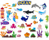 Craftstory 41 Pcs Under The Sea Teaching Felt Flannel Board for Toddlers 3.5 Ft Ocean Creature Storytelling Aquarium Interactive Sensory Wall Activity Play Mermaid Diver Shark Gifts Montessori Crafts