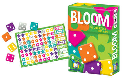 Gamewright - Bloom - The Colorful Wild Flower Roll and Write Dice Game, 5