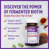 New Chapter Biotin Supplement, Vegan Hair Skin and Nails Vitamins with Fermented Biotin + Astaxanthin - 60 Count