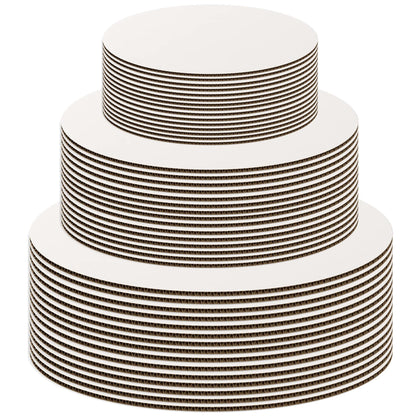 White Cake Boards Round Set [18 Pack] 6 Pieces of 6, 8 and 10 Inch | Cardboard Cake Rounds Circles | Disposable Cake Platter Board Base Tray | Cake Decorating Supplies | Cake Plate Accessories