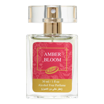 Zoha | Amber Bloom Perfume Oil, Alcohol-Free Amber Perfume for Women and Men | Vegan, Hypoallergenic, Travel Size, Unisex Fragrance Oil Roll On Perfume | 30 ml/1.00 Oz