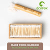 Bamboo Cotton Swabs 200 Count | Biodegradable & Organic Wooden Cotton Buds | Double Tipped Ear Sticks | 100% Eco-Friendly & Natural | Perfect for Ear Wax Removal, Arts & Crafts, Removing Dust & Dirt