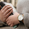Bulova Men's Classic 3-Hand Quartz Black Leather Strap Watch, Roman Numeral Markers, 41mm Style: 97A123