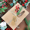 Sallyfashion 100pcs Brown Kraft Paper Christmas Gift Tags, 5 Styles Kraft Paper Labels with Free 100 Root Jute Twine for Christmas Holiday Gifts Wedding Favors Art Craft