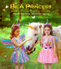BIBUTY Kids Princess Dress Up Clothes for Little Girls, Pretend Play & Dress Up Princess Costume Set with Princess Dresses Crown for Little Girls, Princess Toys Gifts for 3-6 Toddler Little Girls