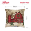 Hlonon Christmas Decorations Christmas Pillow Covers 18 x 18 Inches Set of 4 - Xmas Series Cushion Pillow Cover Custom Zippered Square Pillowcase