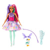 Barbie A Touch of Magic Doll, The Glyph with Fairytale Outfit & Fantasy Hair with Comb & Pet Accessories