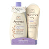Aveeno Baby Calming Comfort Bath & Lotion Set, Nighttime Baby Skin Care Products with Natural Oat, Lavender & Vanilla Scents, Paraben-, Phthalate- & Phenoxyethanol-Free, 2 Items
