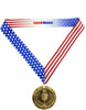 Decade Awards' 1st Place Gold Medal - Large Metal - Olympic Award Medals with Stars & Stripes American Flag V Neck Ribbon - Perfect for School Competitions, Kids, Students, Athletes & Scholars