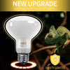 LUCKY HERP New Upgrade 3 Pack 100W Reptile Heat Lamp Bulb (3nd Gen, Safer), Amphibian UVA Heat Light Bulb, Reptile Basking Daylight Spot Lamp Bulb for Bearded Dragon, Lizard, Tortoise Heating Use