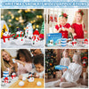 Snowman Crafts for Kids, 10 Pack Christmas Craft DIY Snowman Kit, Build a Snowman Kit Indoor Decorations, Creative Kids Air Dry Modeling Clay, Snowman Making Kit Gift Toys Activities Party Supplies