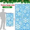 Tuzuaol 110 PCS Extra Large Snowflake Christmas Window Clings Decals for Glass Giant White Snowflake Window Decorations Xmas Snowflake Stickers Winter Wonderland Party Supplies Decor