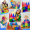 Magnetic Tiles Kids Toys Christmas STEM Magnet Toys for Toddler Magnetic Blocks Building Toys Preschool Learning Sensory Montessori Toys for 3+ Year Old Boys and Girls Beginner Set