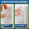 Clear Outlet Covers (50 Pack) VALUE PACK - Baby Safety Outlet Plug Covers - Durable & Steady - Child Proof Your Outlets Easily