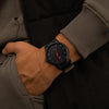 MVMT Classic II - Vintage Mens Wristwatch - Minimalist Watch - Stainless Steel Water-Resistant Watch 5 ATM/50 Meters - Premium Leather Mens Watches - Interchangeable Bands - 44mm