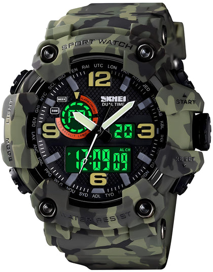 Gosasa Men's Watches Multi Function Military S-Shock Sports Watch LED Digital Waterproof Alarm Watches.