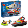 LEGO City Fire Rescue Boat 60373, Toy Floats on Water, with Jetpack, Dinghy and 3 Minifigures, Everyday Hero Toys for Kids, Boys and Girls Ages 5+