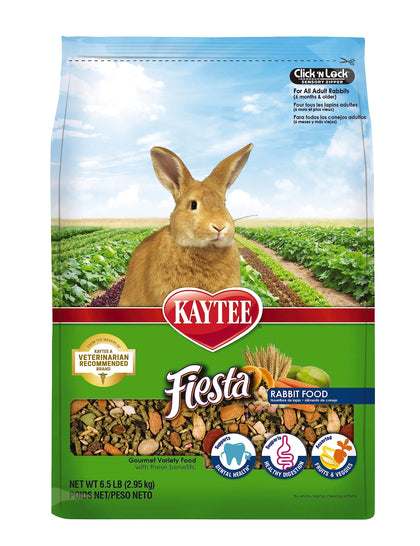 Kaytee Fiesta Pet Rabbit Food, 6.5 Pound