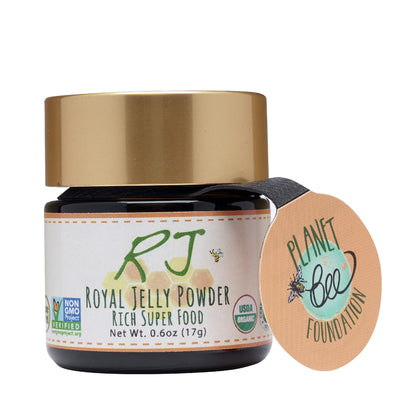 Greenbow Royal Jelly Powder- 100% USDA Certified Organic Royal Jelly, Non-GMO, Gluten Free Royal Jelly, Freeze Dried - One of The Most Nutrition Packed -No Additives/Flavors (17g)