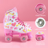 BARBIE Roller Skates for Girls - Adjustable Sizes 3-6, Glitter Wheels, ABEC 5 Bearings - Durable PVC Material, Foam Shoe Lining - Perfect for Active Fun and Adventures, Size 3-6