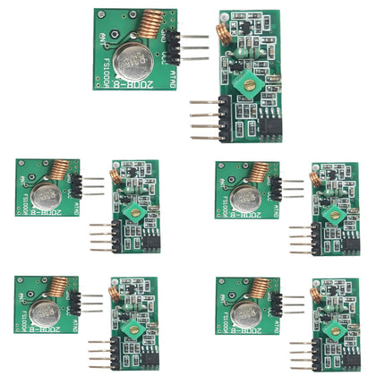 PAMEENCOS 5 Set 315Mhz RF Transmitter Receiver Transmitter Receiver Module Arduino Wireless Radio Kit-