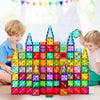 Palano Magnet Tiles, 60PCS Magnetic Building Blocks, Magnetic Tiles, Square Building Castle, Preschool Toys, STEM Stacking Construction Toys for Boys Girls
