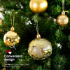 Christmas Ornaments for Xmas Trees,Gold Shatterproof Christmas Ball Ornaments
