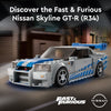 LEGO Speed Champions 2 Fast 2 Furious Nissan Skyline GT-R (R34) 76917 Race Car Toy Model Building Kit, Collectible with Racer Minifigure, 2023 Set for Kids