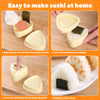 Ajerg Spam Musubi Mold, Sushi Onigiri Mold Set,Kitchen Sesame Paste Maker, Non-stick Masubi Molds Kit,Butter Cheese Spam Slicer (Spam Musubi Mold)