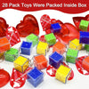 [ Filled Large Heart Box ] AMENON 28 Pack Valentines Gifts for Kids Classroom , 3D Maze Puzzle with Valentines Cards Sensory Fidget Toys Exchange Favors Kids Brain Teaser Game Keychain School Prizes