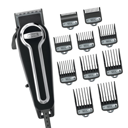 Wahl USA Elite Pro High-Performance Corded Home Haircut & Grooming Kit for Men - Electric Hair Clipper - Model 79602M