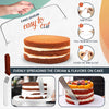 RFAQK 100PCs Cake Pan Sets for Baking + Cake Decorating Kit: 3 Non-Stick Springform Pans Set (4, 7, 9 inches), Piping Tips, Cake Leveler - Multi-functional Leak-Proof CheeseCake Pan & eBook