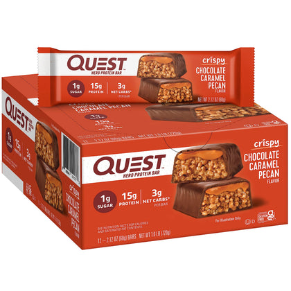 Quest Nutrition Chocolate Caramel Pecan, 12 Count