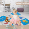 PLAY 10 Puzzle Play Mat, Foam Floor Tiles, Childrens Foam Puzzle Mat 34×34 Inches Sea World 9 Pieces