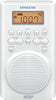 Sangean H205 AM/FM Weather Alert Waterproof Shower Radio White 6.14x 4.01x 9.72