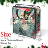 4 Pcs Christmas Wreath Storage Container Clear Organizer Storage Bag for Xmas Wreath Moving Bags with Handles and Dual Zipper Wreath Holder for Storage Plastic Christmas Storage Tote (24 x 7 Inch)