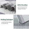 Andency King Size Quilt Set Sage Green, 3 Pieces Mint Green Ultra Soft Lightweight Bedspreads & Coverlets Set, Patchwork Striped Quilted Bedding Sets for All Seasons (1 Quilt, 2 Pillow Shams)