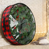 Kingdder 4 Pieces Christmas Wreath Storage Bags Garland Holiday Containers with Clear Window Buffalo Plaid Wreath Box Zippered Bag with Handles for Xmas Holiday Storage (Black and Red,30 Inch)