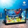 Fish Tank Building Block Compatible with Lego Sets for Adult, Lighting Aquarium Sets Including Marine Life and Succulent, STEM Toys for Kids 8+, Gifts for Kids, Ocean Lovers (648 PCS) - Shark