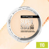 Maybelline Super Stay Up to 24HR Hybrid Powder-Foundation, Medium-to-Full Coverage Makeup, Matte Finish, 110, 1 Count