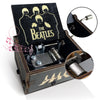 veratwo The Beatles Gifts-Hand Crank Engraved Vintage Wooden Music Box,The Beatles Fans Favorite Collection Gift for Friends and Family Birthday/Christmas/Valentine's Day