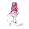 Barbie A Touch of Magic Doll, The Glyph with Fairytale Outfit & Fantasy Hair with Comb & Pet Accessories