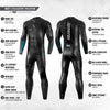 Synergy Triathlon Wetsuit 3/2mm - Volution Full Sleeve Smoothskin Neoprene for Open Water Swimming Ironman & USAT Approved  (Men's L2, Men)